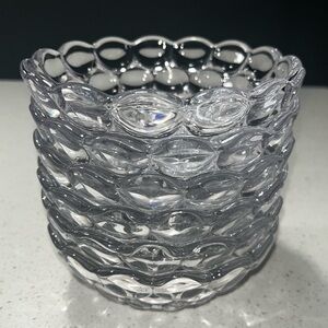 Studio Nova Bubble Glass Dessert Bowls x6 set. Made in Japan. Vintage